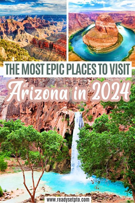 The Most Epic Places to Visit Arizona in 2024 Arizona Travel Guide, Havasu Falls, Visit Arizona, Arizona Road Trip, Arizona Hiking, Us Road Trip, Usa Travel Guide, Awesome Places, Arizona Travel