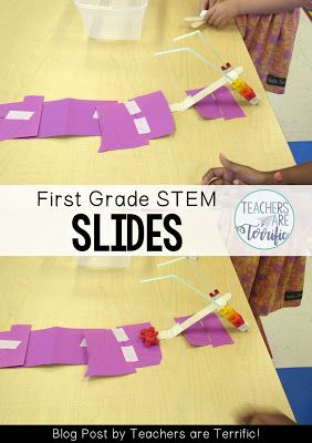 STEM Challenge: Build a slide. A lot of the kids used their construction paper as a landing area for the slider. I guess it seemed like sand to them! The Enormous Crocodile, Engineering Challenges, Steam Lab, Activities Elementary, Ngss Science, Steam Challenges, Steam Ideas, Stem Ideas, Stem Lab