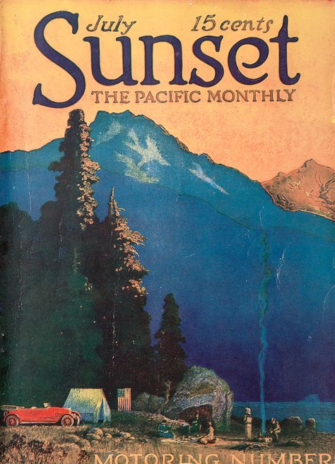 July 1917 “A Motor-Lodge in Some Vast Wilderness” | A decade-by-decade look at 110 years of grandeur, glamping, and good times in the outdoors on our magazine covers Lifestyle Magazine Cover, Camp Crush, Camp Layout, Camping Magazine, Glamping Essentials, Beach Cowgirl, Magazine Cover Layout, Outdoor Magazine, Camping Journal