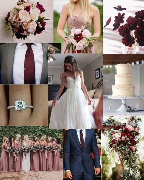 Mauve and burgundy wedding.❤️ Wedding Redo, Tutu Table, Wedding 101, Burgundy And Blush Wedding, Baju Kahwin, Wedding Burgundy, Wedding Ready, Mauve Wedding, January Wedding