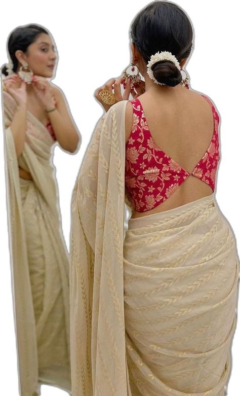 Model Blouse Designs Latest, Blouse Hacks, Blouse Neck Designs Latest, Blouse Design Back Neck, Saree Blouse Back, Saree Jacket, Sleeveless Blouse Designs, Latest Blouse Designs, Blouse Back Neck