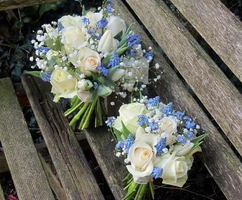 Forget Me Not Flowers Wedding Bridal Bouquets, Flower Bouquet Forget Me Not, Periwinkle Prom Bouquet, Wedding Cake With Forget Me Nots, Wedding Bouquets With Forget Me Nots, Wedding Flowers Forget Me Nots, Wedding Bouquet Forget Me Nots, Forget Me Not Wedding Flowers, Forget Me Not Bridal Bouquet