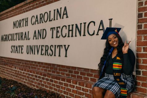 #ncat #hbcugrad #graduation Ncat Grad Pics, Ncat Aggies Aesthetic, Ncat Graduation, Ncat Aggies, 20s Lifestyle, Hbcu Life, Hbcu Grad, Hbcu Colleges, Aggie Pride