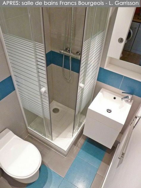 Small Bathroom Plans, Small Shower Room, Beautiful Small Bathrooms, Mini Bad, Small Bathroom With Shower, Small Bathroom Layout, Bilik Air, Small Bathroom Interior, Desain Pantry