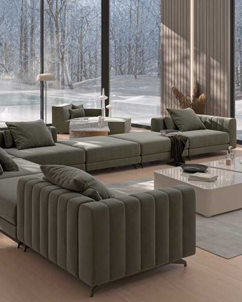 Berlin Modular Collection | Rove Concepts Designer Couch, Rove Concepts, Couch Design, Contemporary Living Spaces, Modular Sectional, Modern Sofa, Living Room Sofa, Modern Luxury, Sectional Sofa