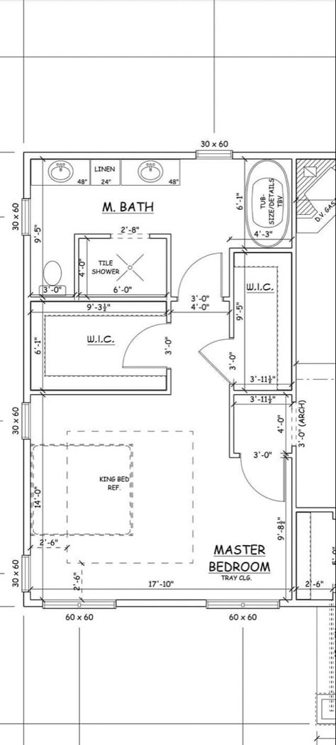 Master Bed And Bath Layout, Master Suite Layout Floor Plans, Master Bath And Closet Layout, Master Bath Layout Floor Plans, Closet To Bathroom, Master Bath Floor Plan, Small Master Suite, Master Suite Floor Plans, Master Suite Plans