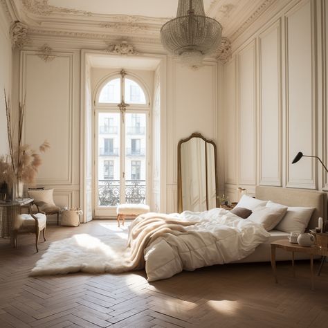 Bedroom Parisian, Parisian Chic Bedroom, Parisian Bedroom, Cozy Bedroom Ideas, Parisian Interior, French Apartment, French Bedroom, Parisian Apartment, Sopot