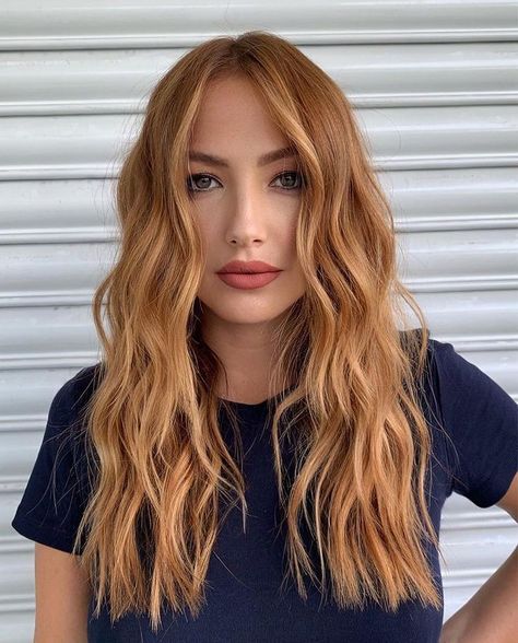 Trendy Women’s Haircuts 2023, Copper Blonde Dark Roots, Light Brown And Ginger Hair, Rusty Blonde Hair, Copper Hair With Green Eyes, Copper Hair For Pale Skin, Copper Strawberry Blonde Hair, Olivia Jade Red Hair, Strawberry Auburn Hair