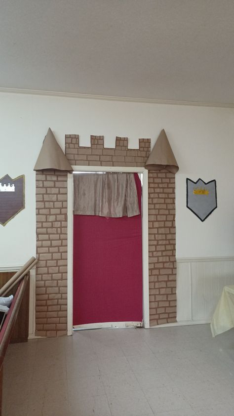 Kingdom Vbs Crafts, Castle Theme Classroom, School Hallway Decorations, Keepers Of The Kingdom Vbs, Keepers Of The Kingdom, Kingdom Vbs, Kingdom Keepers, Disney Themed Classroom, Summer Camp Themes