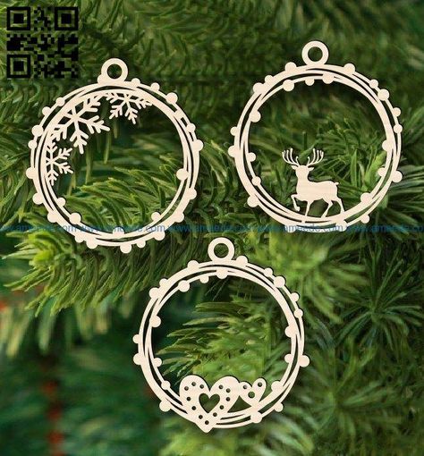 Christmas ornament E0017629 file cdr and dxf free vector download for laser cut – Download Vector Wedding Ring Vector, Ring Vector, Wood Craft Projects, Free Vector Files, Diy Tree, Vector Free Download, Cricut Tutorials, Laser Cut Files, Christmas Vectors