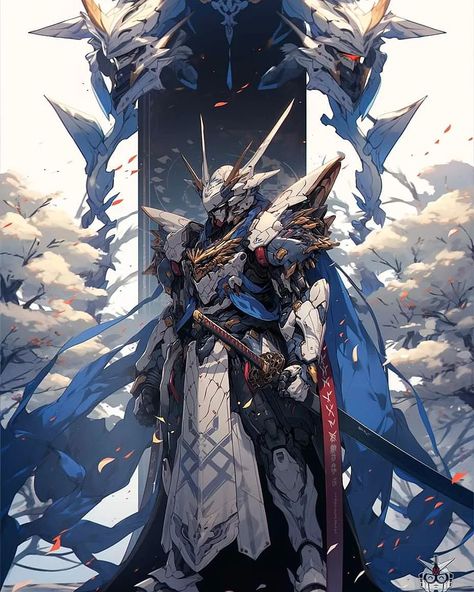 Like gundam. (@gundamecha) • Instagram photos and videos Gundam Mecha, Mecha Art, Arcee Transformers, Power Rangers Fan Art, Japanese Art Styles, Gundam Wallpapers, Samurai Art, Gundam Art, Samurai Warrior