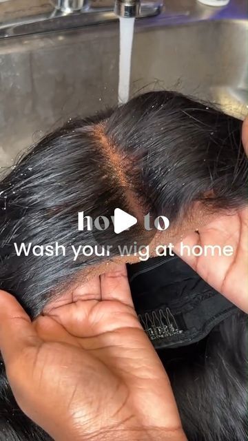 𝐨𝐪𝐡𝐚𝐢𝐫.𝐜𝐨𝐦 on Instagram: "How to wash your wigs at home. Cr: tt@herhairdomain_  Follow @oqhair_web for more #hairinspo ~ Enjoy Extra 𝟑𝟎%𝐎𝐅𝐅 with “Code: 𝐎𝐐𝐈𝐆” For All Wigs . . . . #oqhairwig #humanhair #washwigs #wigwashtips #hairwash #curlyhair #fullhair #trending #noglue #nogluewigs #flashsale #kinkycurly #thickcurls #reelsvideo #fyp #hairtipsandtricks #halloweensale #fyppppp" How To Wash A Wig At Home, How To Wash Wigs At Home, How To Wash A Wig, Full Hair, Halloween Sale, Washing Hair, Synthetic Wigs, Lace Front Wigs, Hair Ideas