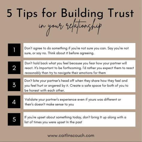 We build trust in our relationships by showing up authentically, being honest about how we feel and what we need, treating each other with respect even when it’s hard, and learning relational skills that enable us to navigate relationships in healthy ways. What are some other ways you build trust in your relationship? Hard To Say Goodbye, Trust In Relationships, Relationship Therapy, Building Trust, Being Honest, Healthy Relationship Tips, Couples Therapy, Build Trust, Mental And Emotional Health