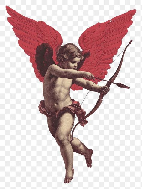 Cherub With Bow And Arrow, Angel Vector Art, Cupid Illustration, Cupid Statue, Cupid Wings, Png Angel, Love Graphic Design, 천사와 악마, Angel Png