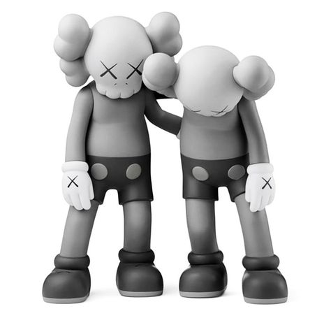 KAWS x Medicom Toy 'Along the Way' (grey) Vinyl Art Figure Set Kaws Figurine, Kaws Toys, Marcel Marceau, Kaws Painting, Vinyl Paint, Kaws Wallpaper, Vinyl Painted, Graffiti Words, Victor Vasarely