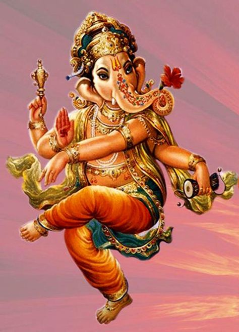 Natya Ganesha Arte Ganesha, Dancing Ganesha, Ganesha Tattoo, Shree Ganesh, Shri Ganesh, Lord Ganesha Paintings, Ganesh Images, Ganesha Painting, Ganesha Art