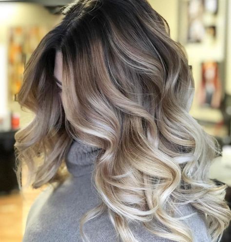 Hello Beautiful  Multiple Sessions of Balayage. Please notice the warm and cool tones. Balayage creates this organic look over time Brunette Platinum Balayage, Tmavý Blond, Neat Hairstyles, Blond Cenușiu, Bday Hair, Toned Hair, Hair Change, Ombre Blond, Ash Blonde Balayage