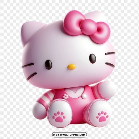 Hello Kitty Png, Kitty Png, Hello Kitty 3d, Kawaii Kitty, Kitty Stuff, Hello Kitty Pink, Bow Png, Pink Hello Kitty, Transparent Image