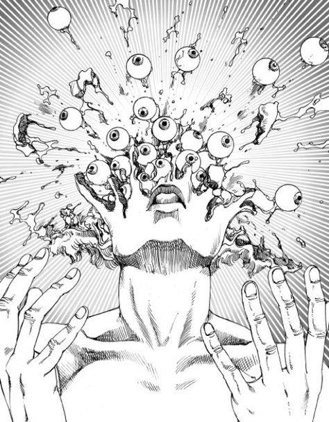 駕籠真太郎 Shintaro Kago Japanese Manga artist Shintaro Kago, Arte Doodle, Dark Art Drawings, Creative Block, Arte Inspo, Creepy Art, Trippy Art, 판타지 아트, Drawing Tutorials