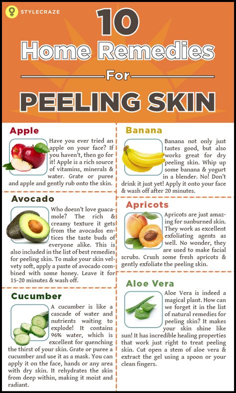 Is you skin peeling off due to extreme dryness? Peeling of skin due to dryness is a common problem among men and women alike. It robs the skin of its exquisiteness, making it look dull and lifeless. But there is a solution to every problem and we bring to you, ten of the effective remedies for peeling skin! Sunburn Peeling, Patchy Skin, Peeling Skin, Dry Skin Care, Skin Remedies, Homemade Face Masks, Mascara Facial, Homemade Face, Flaky Skin