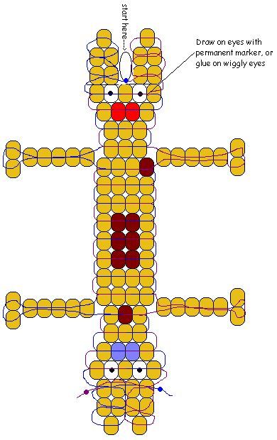 CatDog #BeadingPatterns #BeadPattern #BeadPatternsFree #BeadPatternIdeas Pony Bead Projects Key Chains, Pony Bead Characters, Pony Bead Animals Patterns, Bead Critters, Bead Pets, Pony Bead Jewelry, Pony Bead Animals, Pony Bead Projects, Pony Bead Crafts