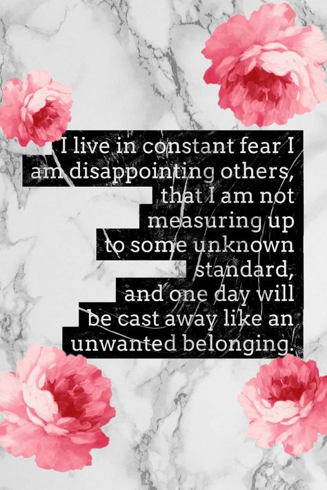 Constant fear of disappointing others. Fear Of Disappointing Others, Constant Disappointment Quotes, Dealing With Disappointment, Disappointment Quotes, Heartbreak Hotel, Evil Geniuses, Black Roses, Life Help, Word Up