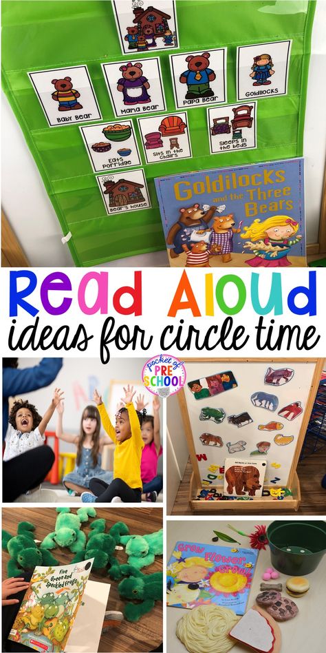 Circle Time Ideas, Preschool Circle Time Activities, Circle Time Games, Pocket Of Preschool, Circle Time Songs, Read Aloud Activities, Circle Time Activities, Preschool Rooms, Preschool Circle Time