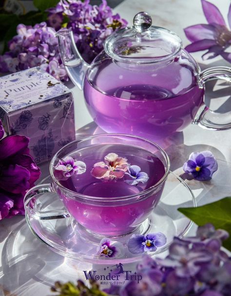 Wow Photo, Best Herbal Tea, Pretty Tea Cups, Pretty Drinks, Food Drinks Dessert, Julia Child, Tee Set, Purple Aesthetic, Cafe Food