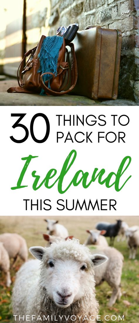 Traveling to Ireland this summer? Check our our ultimate Ireland packing list for summer to lighten your load whether you're visiting Dublin, Kerry or other beautiful areas. Our travel capsule wardrobe for Ireland has you covered for city exploring and romping around outdoors! What to pack for Ireland in June | Ireland travel capsule wardrobe for summer trip to Europe #Ireland #travel #packinglist #capsulewardrobe Ireland In June, Pack For Ireland, Capsule Wardrobe For Summer, Traveling To Ireland, Capsule Wardrobe Winter, Ireland Packing List, Travel Capsule Wardrobe Summer, Things To Pack, Ireland Road Trip