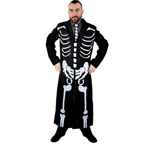 Wear the Iconic Skeleton Suit and Tie from the latest James Bond Block Buster Movie! You'll be looking like the most dapper gent at any Fancy Dress Party this Halloween. Killer Costume, James Bone, Day Of The Dead Skeleton, Wicked Costumes, Boys Day, Trick Or Treat Studios, Fear Street, Black Top Hat, Skeleton Costume