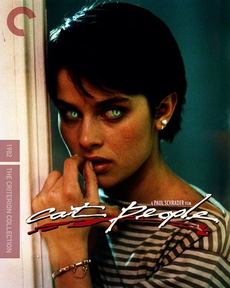 Fake Criterion Collection cover that I made for the film Cat People ( 1982 ), directed by Paul Schrader and starring the beautiful Nastassja Kinski, Malcolm McDowell, John Heard, and Annette O’Toole. 1/11/2020. I used Procreate’s airbrush with the Apple Pencil to make her eyes cat like for an eerie yet provocative effect. John Heard, Malcolm Mcdowell, Activism Art, Nastassja Kinski, Criterion Collection, Funny Note, 80s Horror, Fantasy Collection, Horror Movie Posters