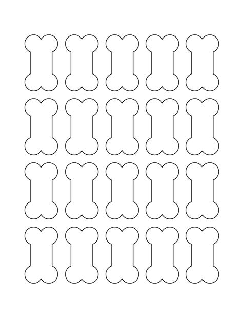 Printable Dog Bone Template, Dog Bone Template Free Printable, Dog Bone Template, Bone Template, Escudo Paw Patrol, Paw Patrol Decorations, Puppy Birthday Parties, Drawing Ideas List, Stem Crafts