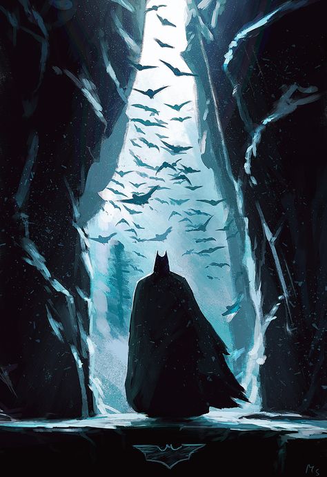 ArtStation - Bat cave, Mathieu Seveno Superman Vs Batman, Batman Painting, Batman Pictures, Dark Knight Rises, Joker Batman, Batman Poster, Batman Dark, Univers Dc, Batman Artwork