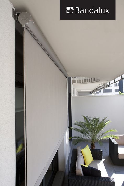 Allow natural light in while enjoying moderate privacy. These styles are sleek, beautiful and perfect for any decor. A good solution for reducing glare. #boxrollershades Uredjenje Stana, House Fence, House Fence Design, Rooftop Deck, Roller Shades, Fence Design, Window Shades, Dream House Decor, Sun Shade