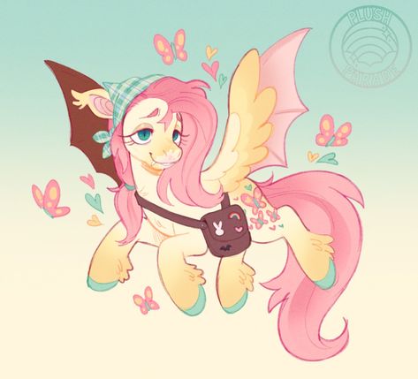 Fluttershy, Butterflies, Twitter, Pink, Black