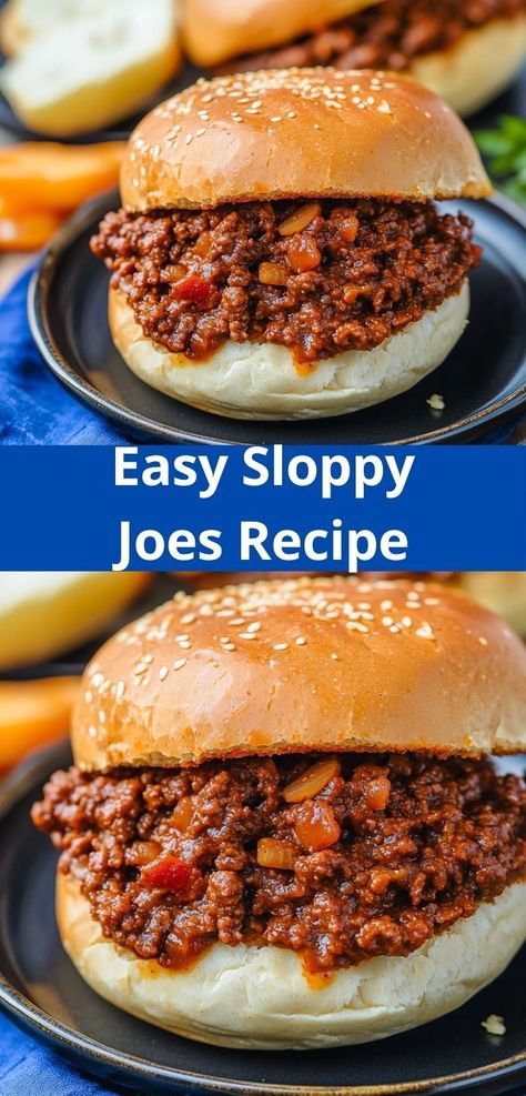 Need an effortless dinner idea? This Sloppy Joes Recipe is a quick and flavorful solution that your whole family will enjoy. With simple ingredients and minimal prep, it’s ideal for those hectic evenings. Classic Sloppy Joe Recipe, Quick Ground Beef Recipes, Sloppy Joe Recipe Easy, Homemade Sloppy Joe Recipe, Sloppy Joe Recipe, Sloppy Joes Easy, Sloppy Joe Casserole, Ground Recipes, Homemade Sloppy Joes