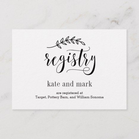 Rustic Elegance EDITABLE COLOR Registry Card Baby Registry Cards, Wedding Registry Cards, Bridal Shower Registry, Baby Shower Registry, Rustic Boho Wedding, Bridal Registry, Wedding Enclosure Cards, Modern Wedding Inspiration, Cheap Wedding Invitations