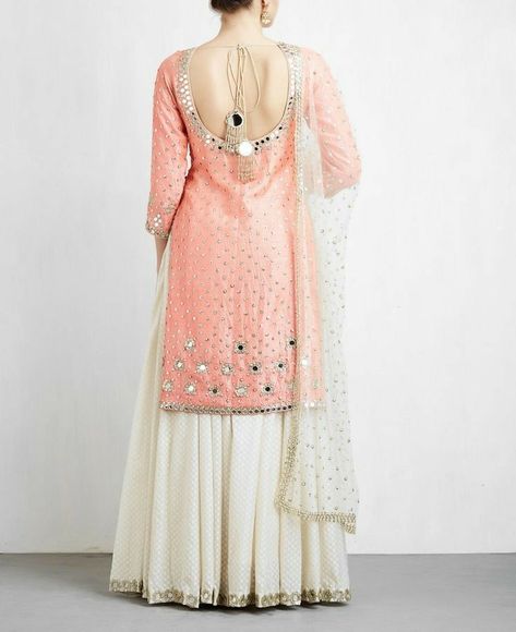 Off White Sharara, Sarara Dress, White Sharara, Abhinav Mishra, Sharara Designs, Outfits Indian, Punjabi Outfits, Indian Designer Suits, Lady Dress