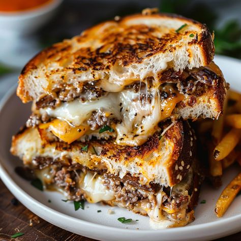 Classic Patty Melt Recipe - recipes Recipes With Burger Patties, Melts Recipes, Patty Melt Recipe, Cheesy Sandwich, Best Burger Recipe, New Food Ideas, Melt Recipe, Patty Melt, Weekly Meals