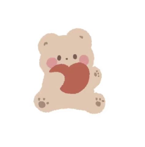 Cute Drawings Animals, Kids Widgets, Asian Core, Aesthetic Bear, My Kuromi, Cosy Vibes, Emoji For Instagram, Cute Bear Drawings, Bear Cute