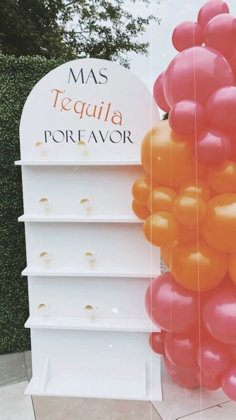 sisandsisdecor on Instagram: New Arch Shelf Wall Book now for $100 off (Event must be this year) 🎈 📲Message us for inquiries • Can use for (Tequila , beer, treat bags,… Tequila Party Decoration, Snack Wall, Tequila Wall, Arch Shelf, 40th Bday Ideas, Wooden Backdrops, Western Birthday, Tacos And Tequila, Shots Ideas