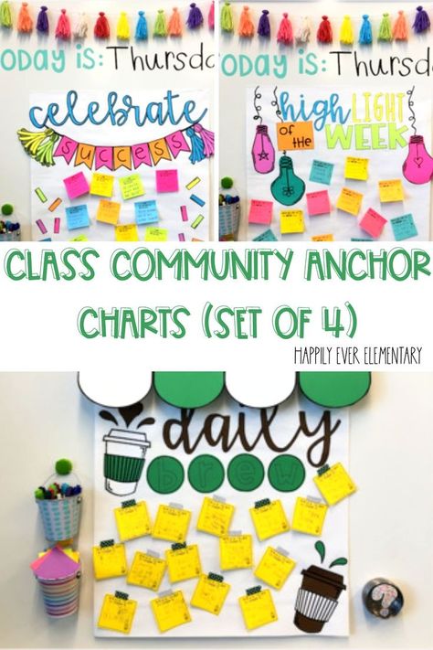 Discover the key to creating a thriving, connected classroom community with our low-prep, interactive anchor charts. Boost your students’ engagement and learning by building strong relationships and setting them up for success in the classroom. Interactive Anchor Charts, Community Bulletin Board, Holiday Bulletin Boards, Perfect Classroom, Teacher Bulletin Boards, Early Elementary Resources, Upper Elementary Resources, Elementary Activities, Student Behavior