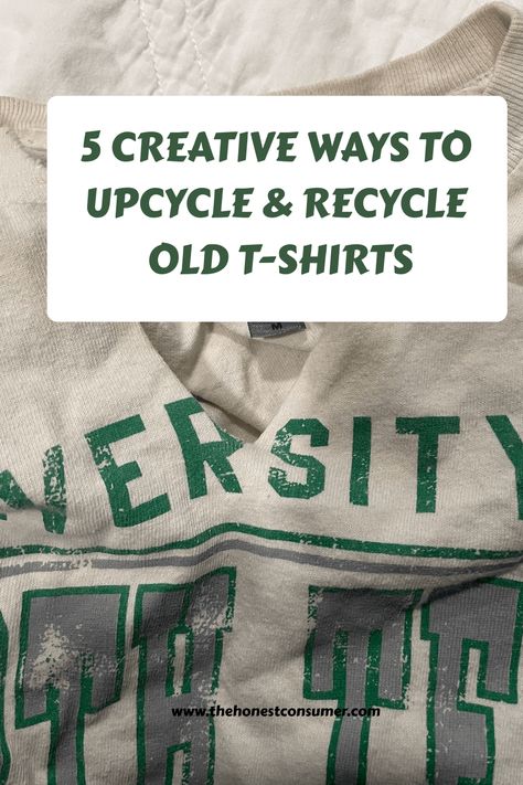 old t-shirt being upcycled Recycled T-shirt, Decorate T Shirts Ideas, Diy Shirt Upcycle, Upcycle T Shirts No Sew, Upcycle Tshirt Dress Diy, Old T Shirts Repurpose, Repurpose Shirt, Old T Shirt Crafts, What To Do With Old T Shirts