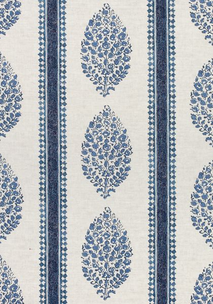 CHAPPANA, Blue and White, F910239, Collection Colony from Thibaut Custom Drapery Panels, Thibaut Fabric, Blue And White Wallpaper, Thibaut Wallpaper, Blue And White Fabric, Custom Drapery, Fabric Pictures, White Wallpaper, Home Decor Fabric