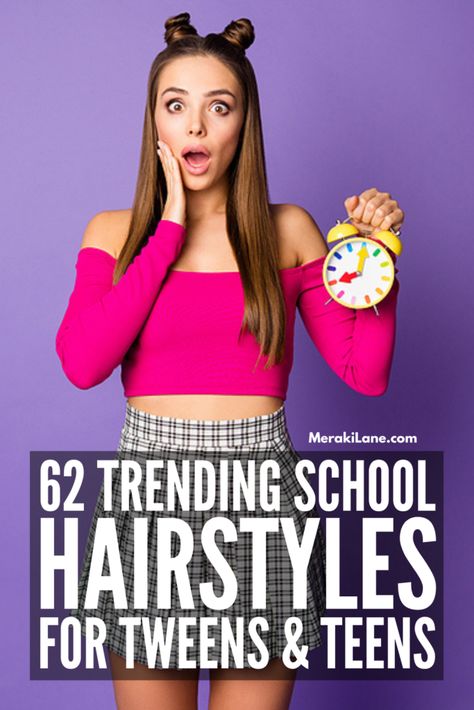 Teen Girl Long Hairstyles, 5th Grade Girl Hairstyles, Hairstyle For Middle School, Hairstyles For Middle Schoolers, Hair Styles For Teens Girl, Preteen Girls Hairstyles, Middle School Hair, 6th Grade Hairstyles, Pre Teen Hairstyles