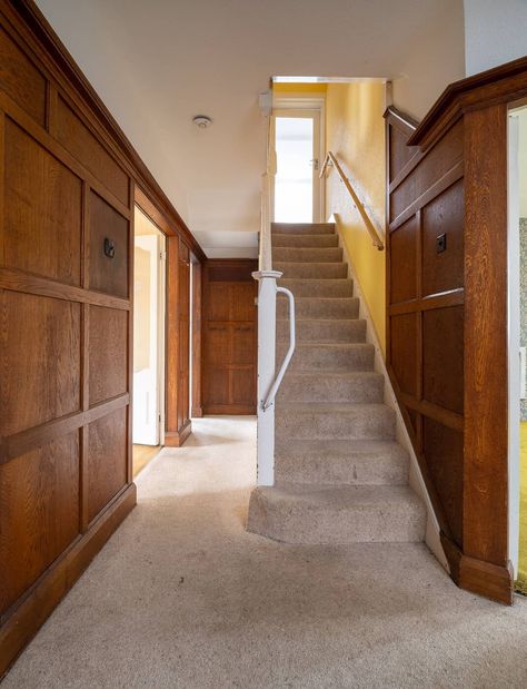 1930s detached house renovation 1930s Panelling, 1930s House Renovation Before And After, 1930s Renovation, 1930s Interior, 1950s House Renovation Uk, 1930 Hallway, 1930 House, 1930s Hallway, 1930 Interior Design