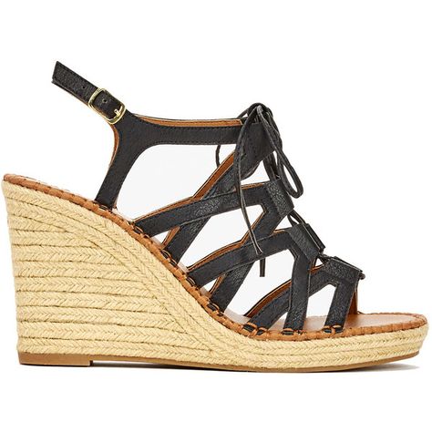 ShoeDazzle Wedge Onnette Womens Black ❤ liked on Polyvore featuring shoes, sandals, wedges, black, gladiator sandals, black platform sandals, black gladiator sandals, caged gladiator sandals and platform gladiator sandals Platform Gladiator Sandals, Lace Up Wedge Sandals, Gladiator Wedge Sandals, Espadrilles Black, Gladiator Wedges, Lace Up Gladiator Sandals, Black Wedge Shoes, Sandals Gladiator, Platform Espadrille Sandals