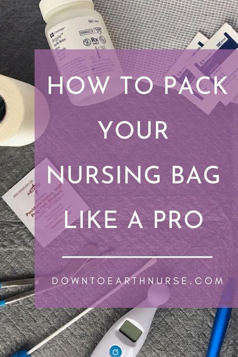 Home Health Nurse Bag, Home Health Nurse Tips, Nurse Bag Essentials For Work, Nursing Clinical Essentials, Nursing Bag Essentials, Hospice Nurse Car Organization, Clinical Bag Essentials, Nurse Work Bag Essentials, Home Health Nurse Organization