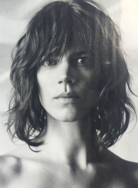 Supermodel Hair, Freja Beha, Freja Beha Erichsen, Shag Hairstyles, Shag Haircut, Grunge Hair, Hair Today, Wavy Hair, Hair Goals