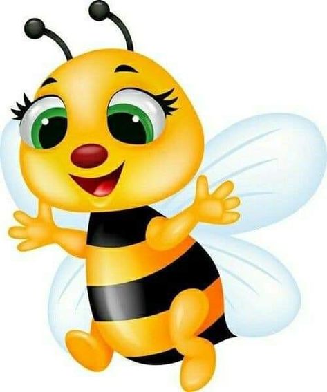 Bee Cake Topper, Bee Cartoon, Bee Cake, Bee Pictures, Bee Free, Cartoon Bee, Emoji Images, Illustration Cute, My First Year